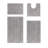 Annaise Micro Plush 100% Polyester Machine Washable Solid Pattern 4 Piece Bathroom Rug Set-71099344-96898323