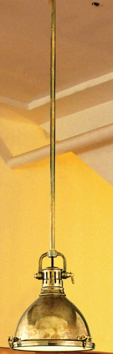 Pelham 1 - Light Pendant, 14.75'' H X 11.75'' W X 11.75'' D, Aged Brass
