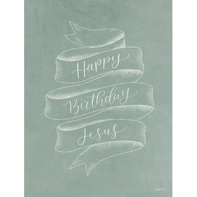 "Valmeyer Happy Birthday Jesus Banner on Canvas" par Imperial Text