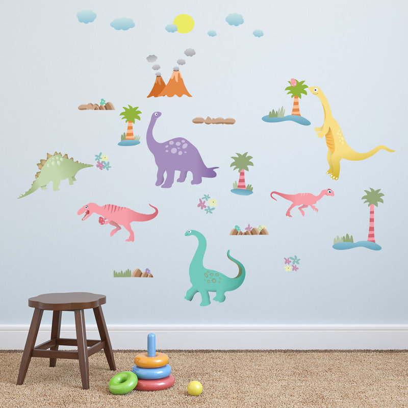 Addison Happy Dinosaurs Wall Sticker, Single