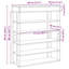Shoe Rack 80X30x98 Cm Engineered Wood-1516344506-1538548782