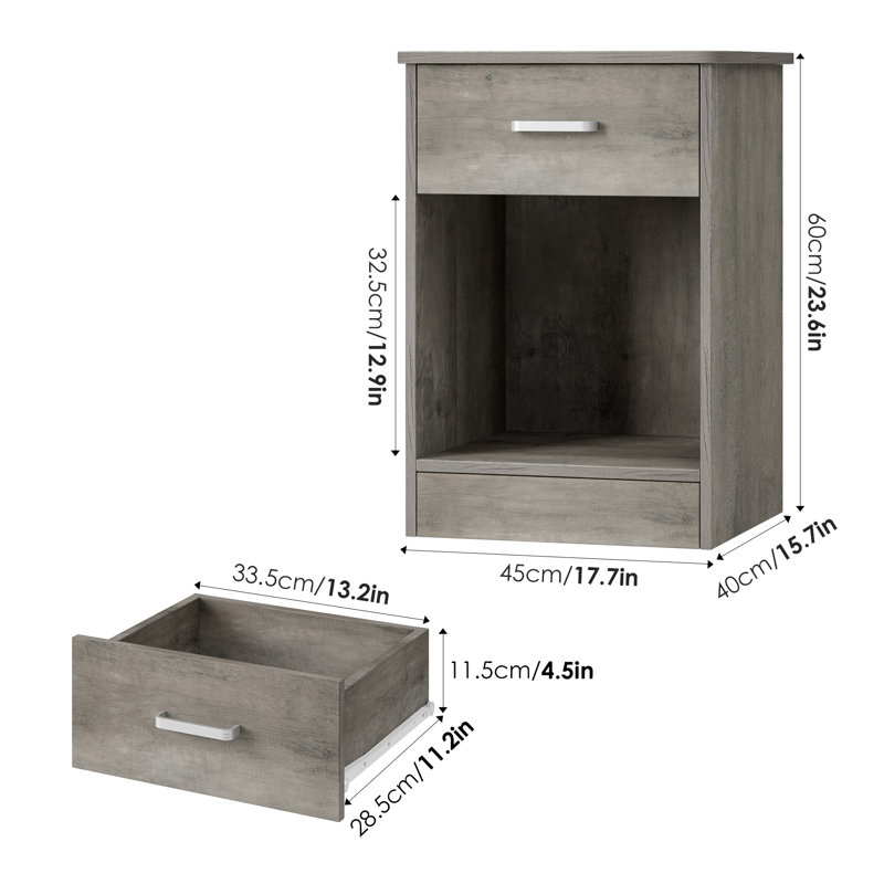 Ebern Designs 3 Piece Bedroom Set with Storage Bed