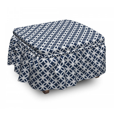 Box Cushion Ottoman Slipcover