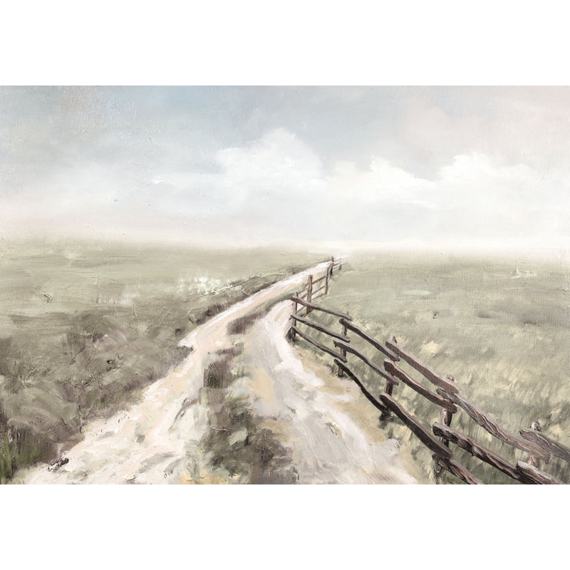 Country Road - Painting Print, Black Floater Framed, 51cm H x 76cm W