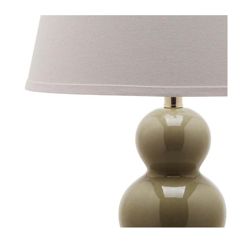 Dearious Ceramic Table Lamp, Taupe