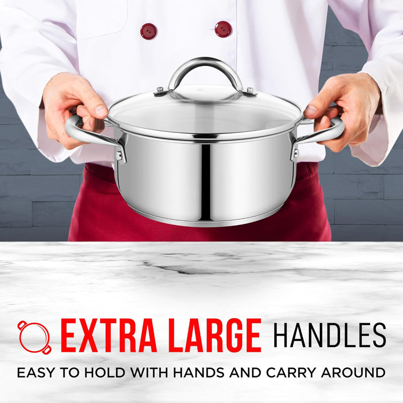 Lifemaster Non-Stick Steel Stock Pot