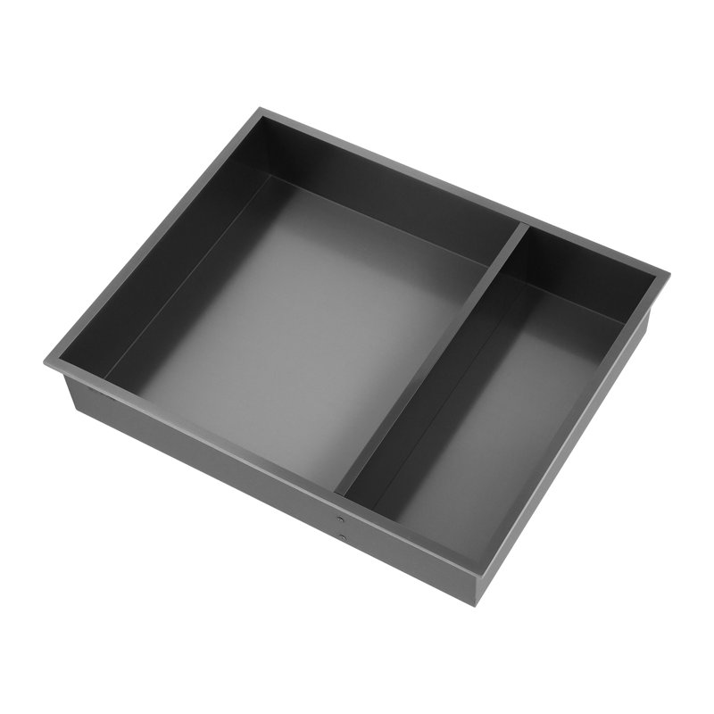 Niche murale en acier inoxydable, Noir mat