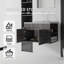 Meuble-lavabo flottant avec lavabo, porte à fermeture en douceur et comptoir en marbre de culture durable pour salle de bain moderne-131650094-131650099