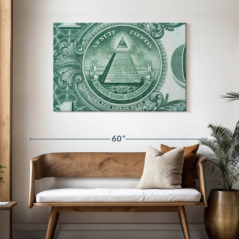 Kerner US Dollar Bill, 30" H x 45" W