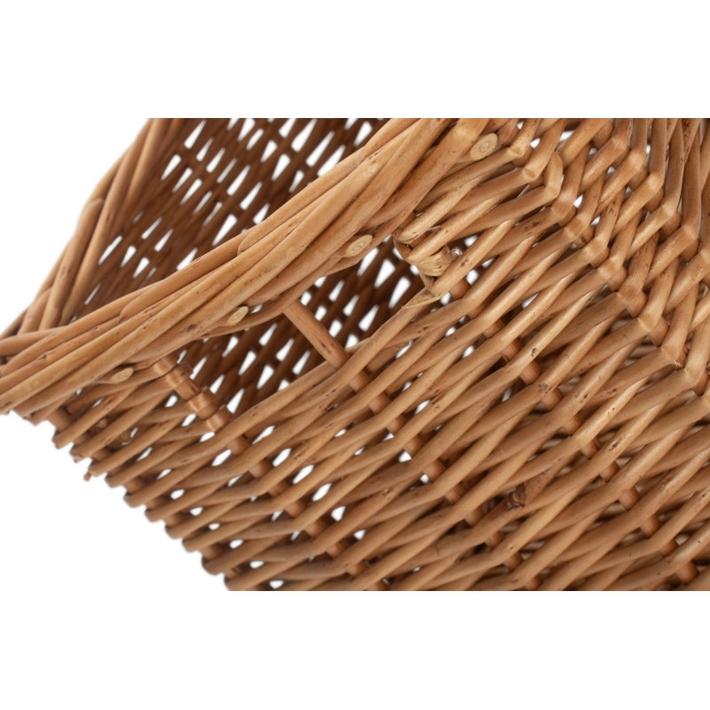 Lily Manor Wicker Small Deep Storage Basket