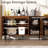Hessle Storage Cabinet, 47.2” Buffet Cabinet With 3 DIY Doors And Adjustable Shelves, Coffee Bar Cabinet For Kitchen,Dining Room,Living-1292922187