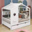 Lit double avec lit gigogne-467951692
