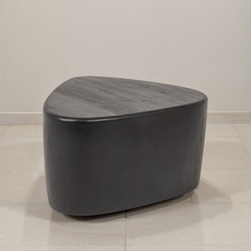 Rounded Triangle Mango Wood Coffee Table