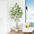 Adcock Artificial Maple Tree with Round White Planter, Pre Potted Faux Maple Tree for Home Decor-1536425911