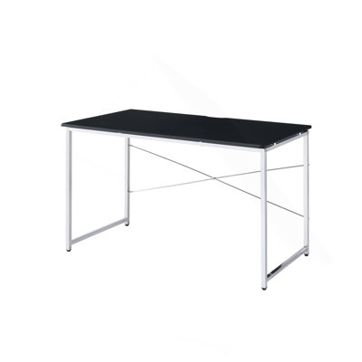 Bureau de meuble-lavabo noir et chrome