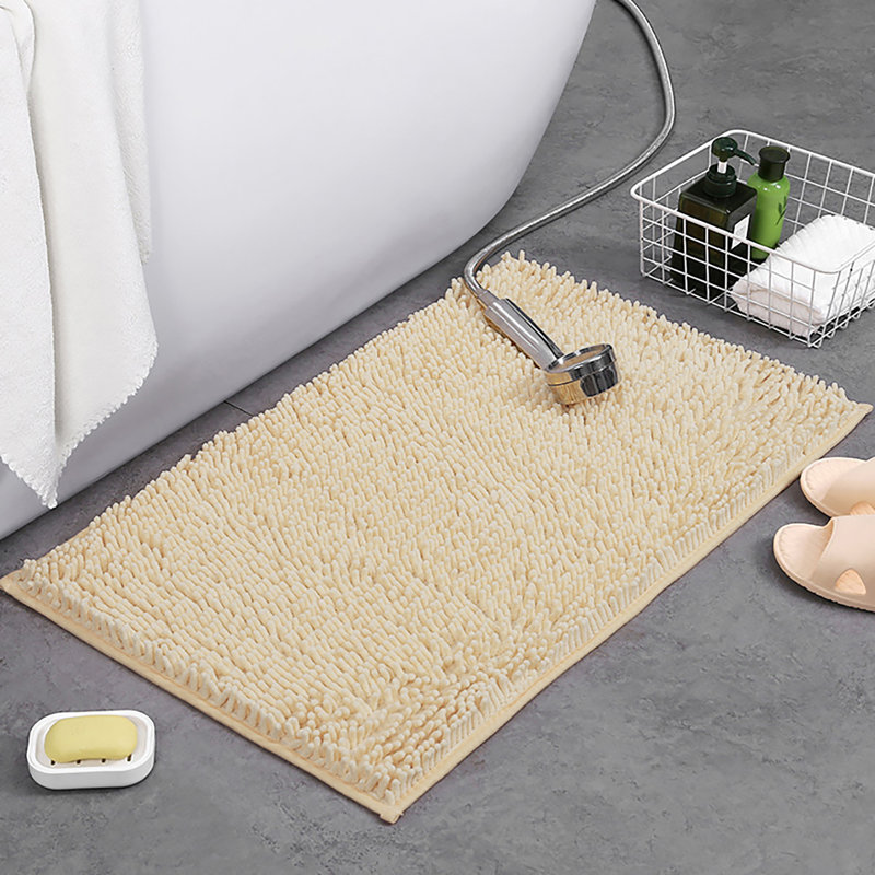 Becontree Non-Slip Bath Mat, Camel, 19.7'' W x 31.4'' L