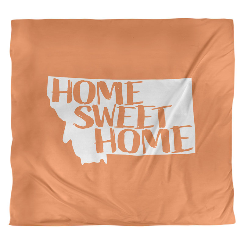 Housse de couette montana doux, Polyester brossé, Housse de couette pour très grand lit, Orange