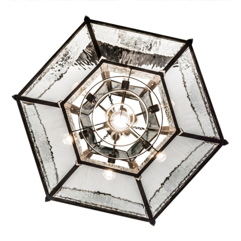 Luminaire suspendu châtaignier 6 lumières Datev