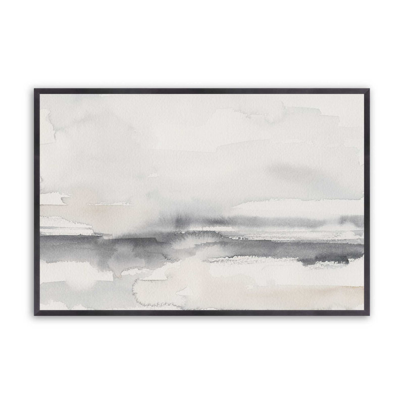 Timeless Tides II, H 12,25 po x l 15,25 po, Encadrement ouvert, zinc vieilli