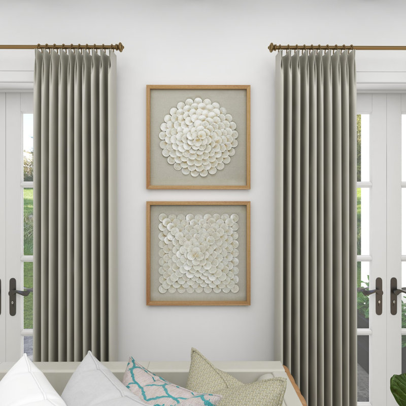 Sand & Stable™ 2 Piece Cream Shell Handmade Overlapping Shells ...