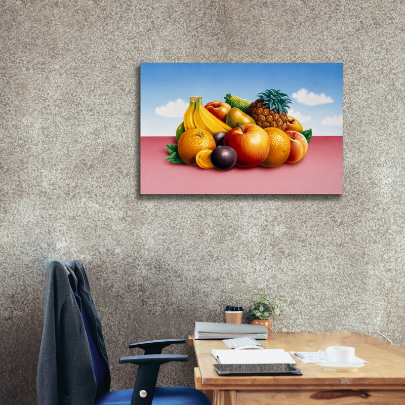 «Fruit 2» par Harro Maass, art mural sur toile, L 40 po x H 26 po x P 1,5 po