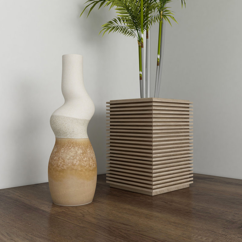 Malone Ceramic Floor Vase, Small, 20" H x 7" W x 7" D