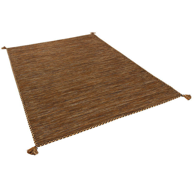 Ela Solid Colour Hand Woven Area Rug, Rectangle 90 x 160cm