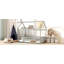 Lit en bois pour lit simple avec structure de toit, garde-corps de sécurité-608434704-608434710