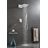 Shower System,Waterfall Rainfall Shower Head With Handheld, Shower Faucet Set For Bathroom Wall Mounted