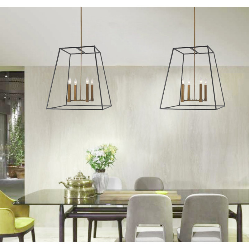 Parsifal 4 - Light Dimmable Lantern Geometric Chandelier