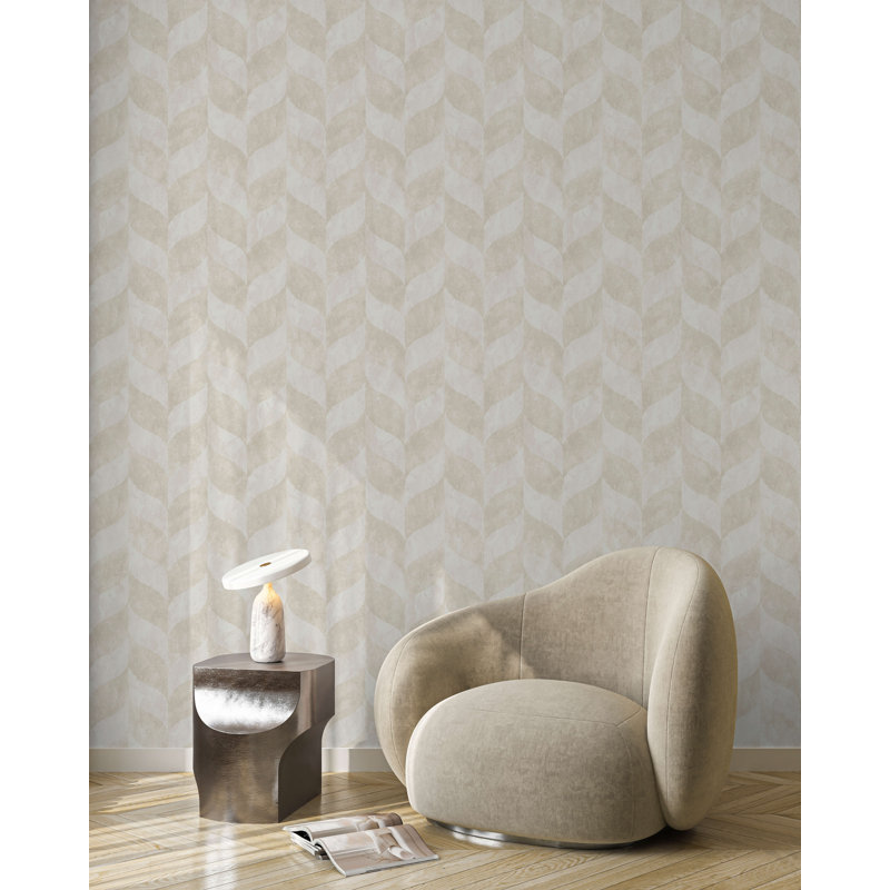 Papier peint Harlow Geo, Blanc