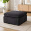 Repose-pieds Ashville en chenille, un module pour canapé modulaire-130186183