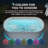 CASAINC 69"x 31.5" Whirlpool and Air Massage Heated Soaking Combination Tub with Integrated LED lighting & Bluetooth Digital Control