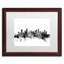 «Vancouver Canada Skyline B&W», impression encadrée-17771766-70580627-70580624