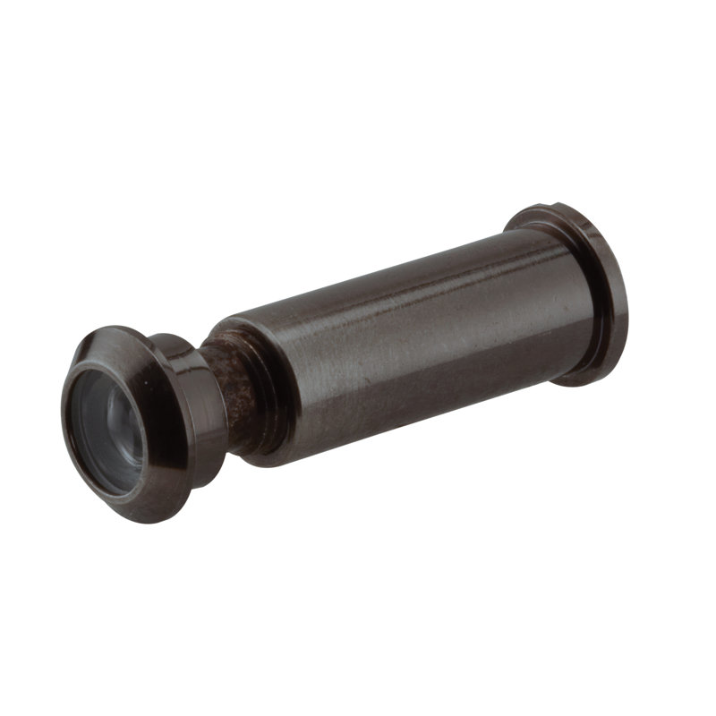 Visionneuse de porte en laiton massif de 160 degrés homologué UL 1/2 po, finition bronze classique (paquet simple)