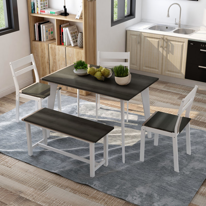 Dining Set, Grey/White