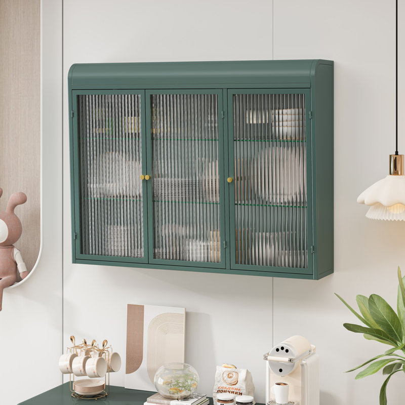 Modern Wall-Mounted Cabinet, Green
