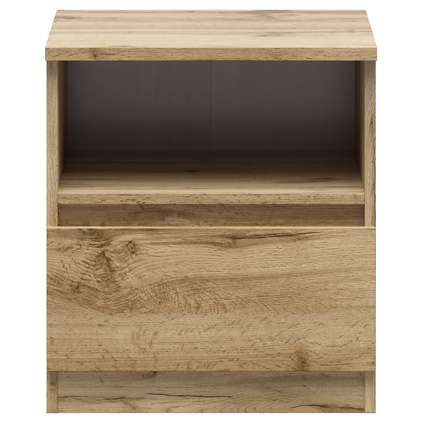 Tashawnna 45 cm W Bedside Table, Oak Wotan