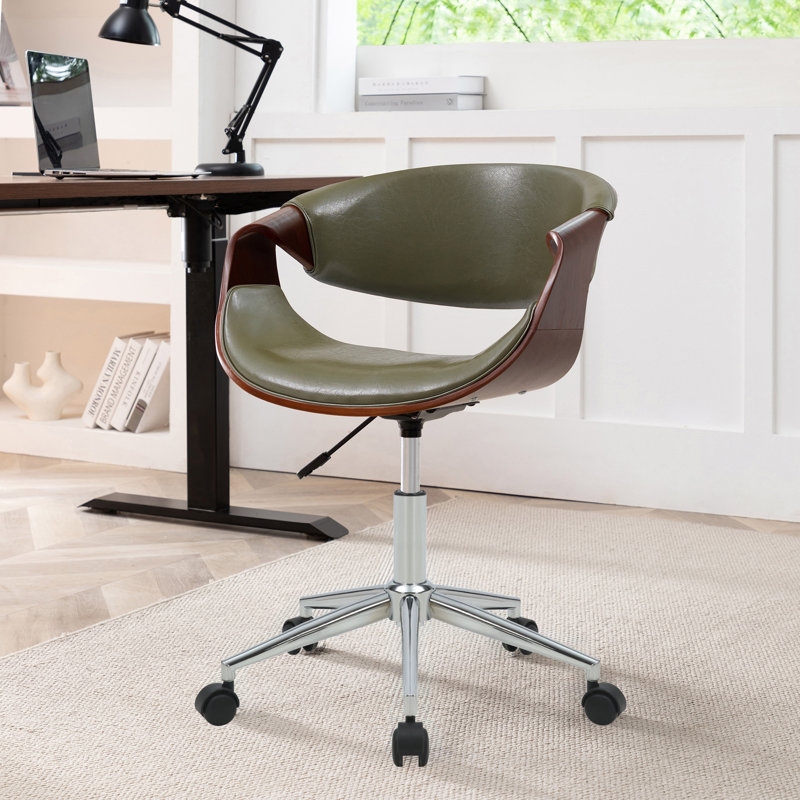 Chaise de bureau George Oliver Brina, Vert