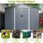Remise pour outils 8 x 6 pi avec portes verrouillables