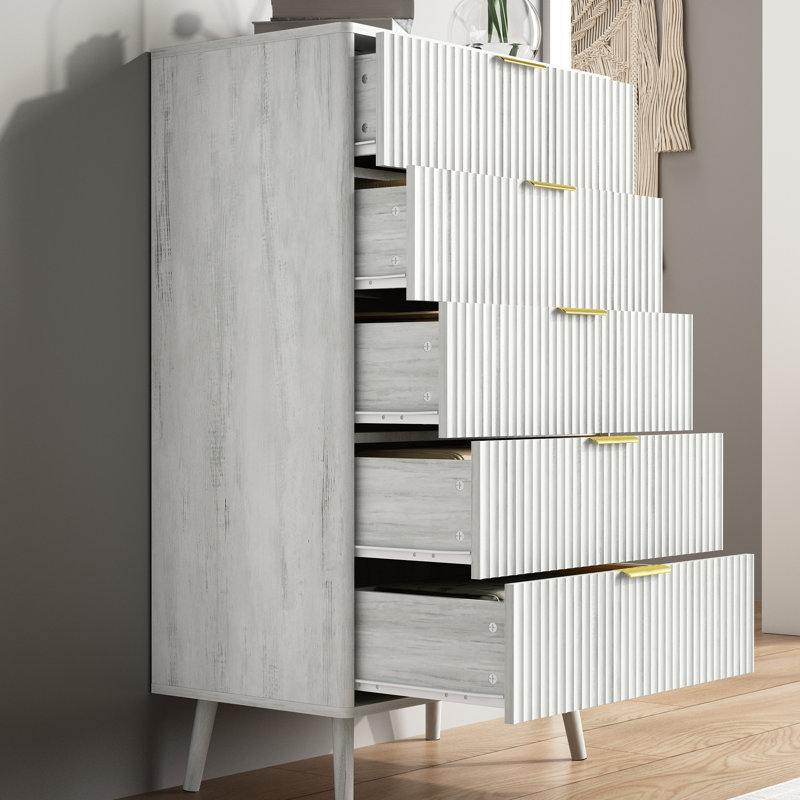 Garde-manger 71 po avec commodes, Blanc