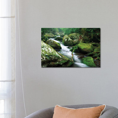 Roaring Fork River, Great Smoky Mountains National Park, Tennessee 1 Piece Wrapped Canvas Wall Art