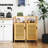 14.4'' W X 33.9'' H X 12.8'' D Bamboo 1-Door Storage Cabinet