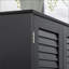 Cabinets de rangement de salle de bain haut étroit avec tablettes réglables, 2 armoires Comptoir, noir | Contemporain | Panneau de fibres à densité moyenne de qualité P2-521432944