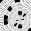 «Concentric Circles» - Reproduction d'art graphique sur papier encadré-22481235-17613625
