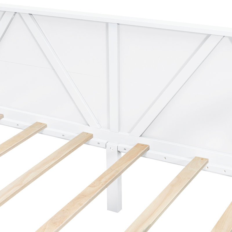 White Twin Size Daybed, With A Clean And Simple Elegance, Dual - Use In Different Areas, Strong Support System Three Sided Frame Design, Suitable For Various Decorations, Under Bed Storage Feature