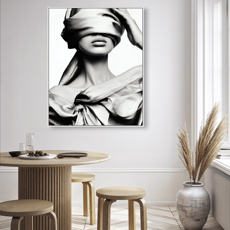 Blinded Grace II Print by Oliver Gal, 37"H x 46"W, White Floater Frame