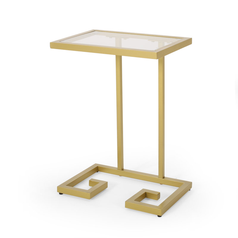 Glass Tray Top End Table