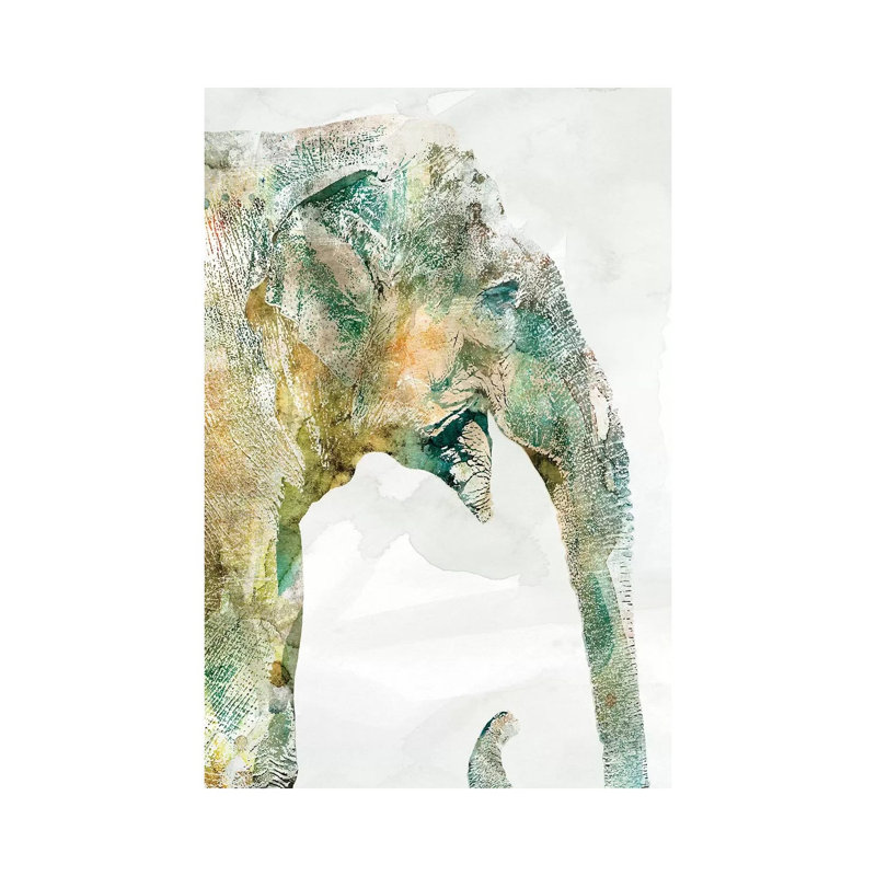 African Colours Elephant by Carol Robinson - Print on Canvas, 66.04 cm H x 45.72 cm W x 1.91 cm D, Wrapped Canvas