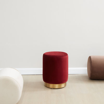 Skye Velvet Ottoman